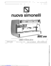 Nuova Simonelli Wasserrohr für Kaffeemaschine MAC2000 MacDigit Program