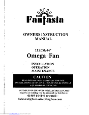 Fantasia Omega Owner's Instruction Manual