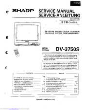 Sharp DV-3750S Service Manual