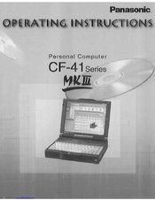 Panasonic CF-41 MK III Operating Instructions Manual