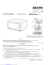 Sanyo EM-M470WS Service Manual
