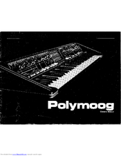 Moog Polymoog Owner's Manual