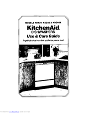 KitchenAid KDD60A Use & Care Manual