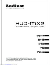 Audinst HUD-MX2 Manual