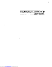 SoundCraft Venue User Manual
