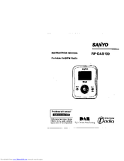 Sanyo RP-DAB100 Instruction Manual