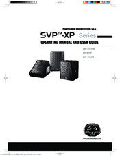 Wharfedale Pro SVPX15P Operating Manual And User Manual