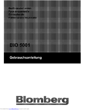 Blomberg BIO 5001 User Manual