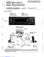 Kenwood KDC-7071RY Service Manual