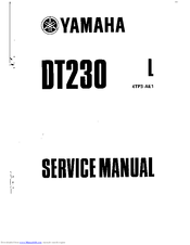 Yamaha DT230 4TP3-AE1 Service Manual