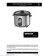 Sencor SRM 1800SS User Manual