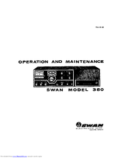 Swann 350 Operation And Maintenance