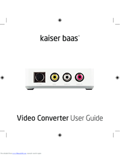Kaiser Baas KBA03026 User Manual