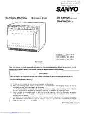 Sanyo EM-C1800K Service Manual