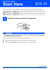 Brother MFC-J419 Quick Setup Manual