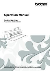 Brother 891-Z02 Operation Manual