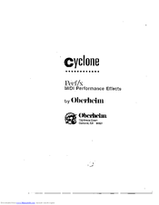 Oberheim Perf/x User Manual