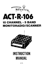 Regency ACT-R-106 Instruction Manual