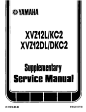 Yamaha XVZ12KC2 Service Manual