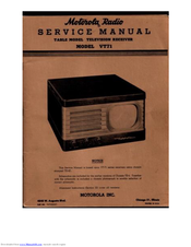 Motorola VT71 Service Manual