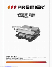 Premier ED-0932 Instruction Manual