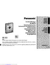 Panasonic SJ-MJ75 Operating Instructions Manual