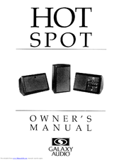 Galaxy Audio HOT SPOT P.A. Owner's Manual