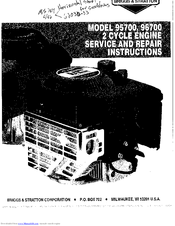 Briggs & Stratton 95700 Series Service And Repair Manual