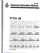Mitsubishi 1998 FTO Technical Information Manual