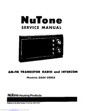 NuTone 2562 Service Manual