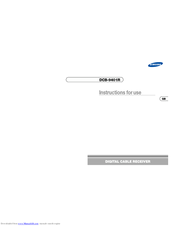 Samsung DCB-9401R Instructions For Use Manual