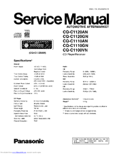 Panasonic CQ-C1120AN Service Manual