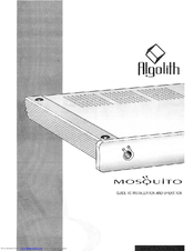 Algolith Mosquito Manual To Installation And Operation