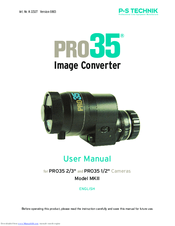 P+S Technik pro35 Image Converter MKII User Manual