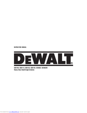 DeWalt D28106 Instruction Manual