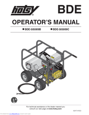 Hotsy BDE-505009C Operator's Manual