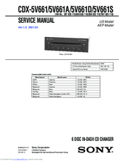 Sony CDX-5V661S Service Manual