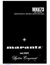 Marantz MX673 Service Manual