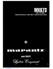 Marantz PM673 Service Manual
