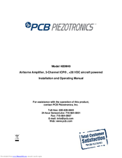 Pcb Piezotronics 485M49 Installation And Operating Manual