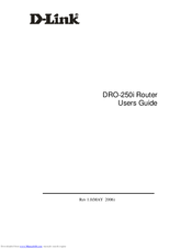 D-Link DRO-250i User Manual
