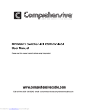 Comprehensive CSW-DVI440A User Manual