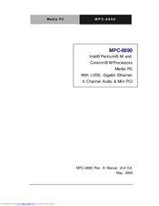 Aaeon MPC-8890 User Manual