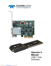 Teledyne LSIB-1 Operator's Manual