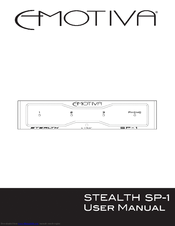 Emotiva Stealth SP-1 User Manual