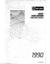 Ski-Doo Safari 1990 Operator's Manual