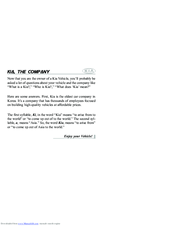 Kia Ceed 2006 Owner's Manual