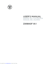 Westinghouse DWM40F1A1 User Manual
