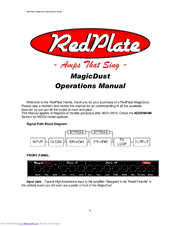 RedPlate MagicDust Operation Manual