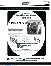 Metra Electronics 99-7953 Installation Instructions Manual